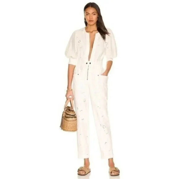 x We The Free Loving You Jumpsuit in Ivory B1416 - Picture 1 of 4